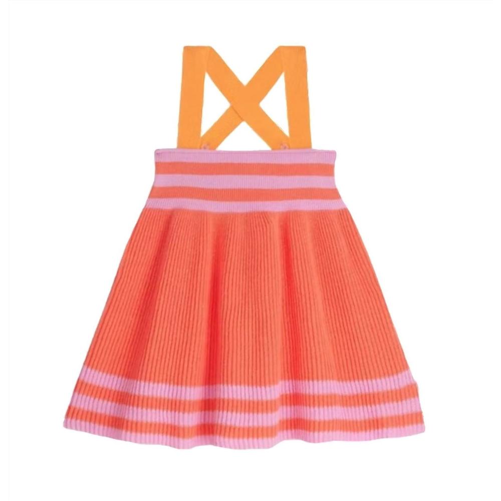 NEW THE BONNIE MOB girl's bay dress in orange